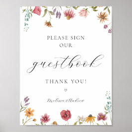 Poster Flor Selvagem Em Sangue Assinar Nosso Sinal De Gue