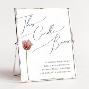 Poster Flor selvagem simples   Este Sinal de Queimadura d