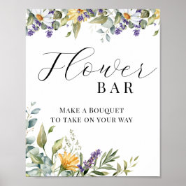 Poster Flor Silvestre em Flor | Floral de Prado | Barra d