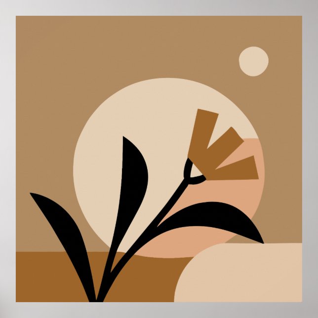 Poster Flor Sun Boho (Frente)