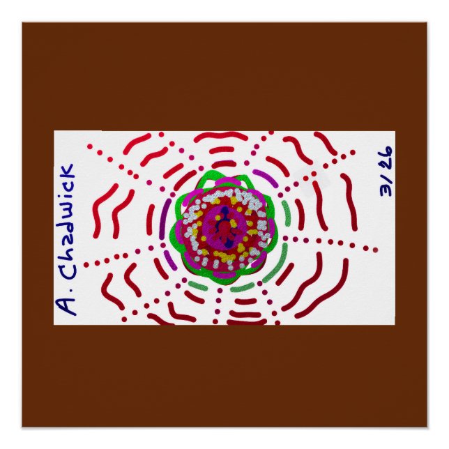 Póster Flor SunClock (Frente)