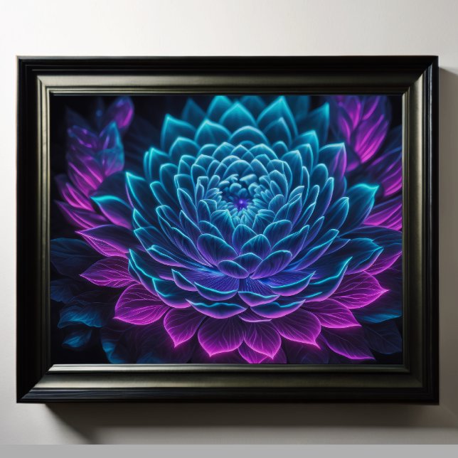 Poster Flor Upclose Pintado 5:4 (Criador carregado)