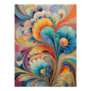 Póster Flora 3 Floral Pastel Poster