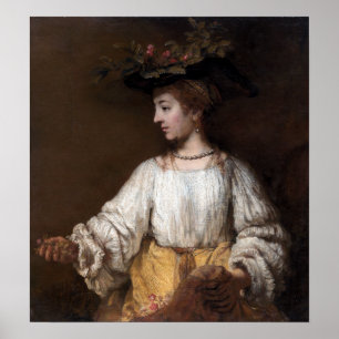 Poster Flora de Rembrandt