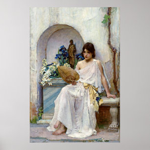 Poster Flora em roupa branca, por John William Waterhouse