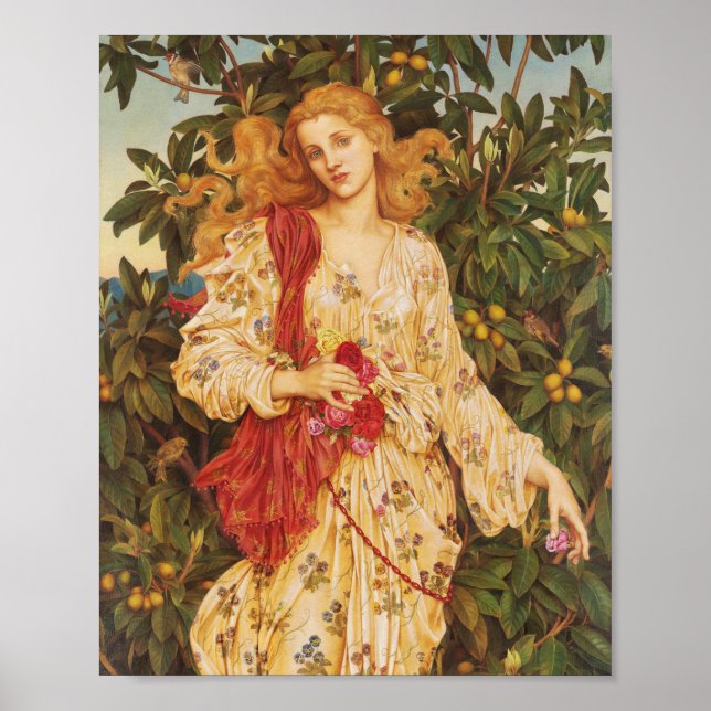Poster Flora | Evelyn De Morgan (Frente)