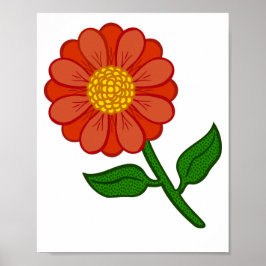 Poster Flora Flor Flor Flor Vermelha