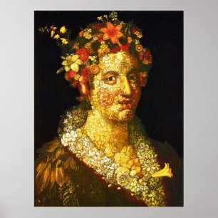 Poster Flora - Giuseppe Arcimboldo