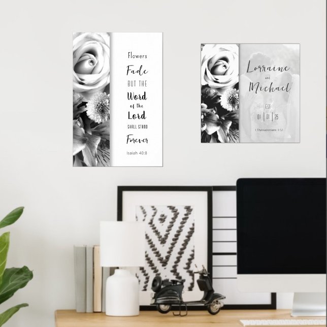 Poster Florais Cartaz da Palavra de Deus (Criador carregado)