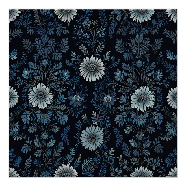 Póster Florais Elegantes (Frente)