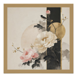 Póster "Floral Abstrato"
