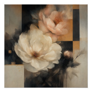 Póster "Floral Abstrato"