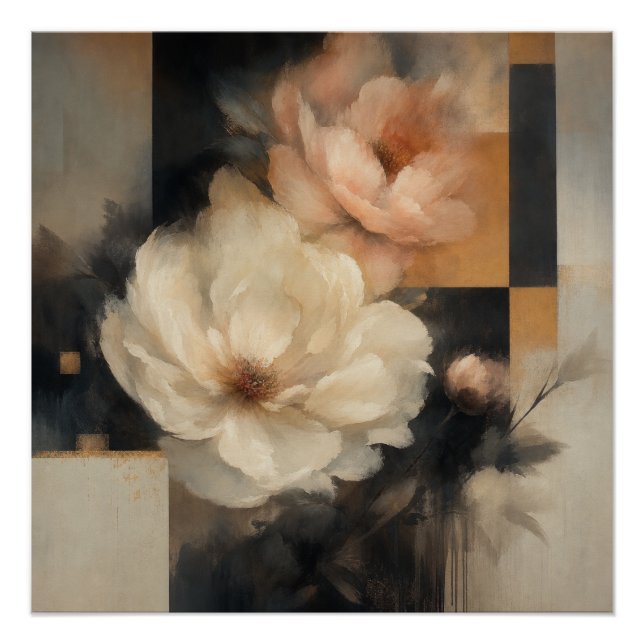 Póster "Floral Abstrato" (Frente)