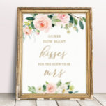 Poster Floral Adivinha Quantos Jogo De Chá de panela De B<br><div class="desc">Floral Adivinha Quantos Beijos Para Que Em Breve Seja Sra.,  Jogo De Chá de panela,  Jogo De Doces</div>