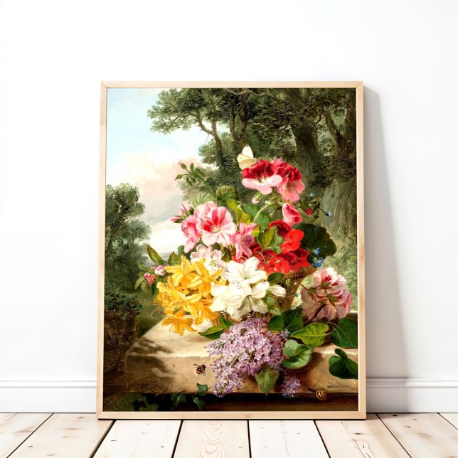 Poster Floral Ainda Life, John Wainwright (Criador carregado)