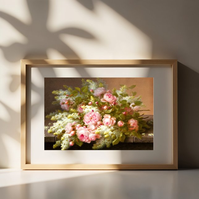 Poster Floral Ainda Life, Raoul M. De Longpré (Criador carregado)