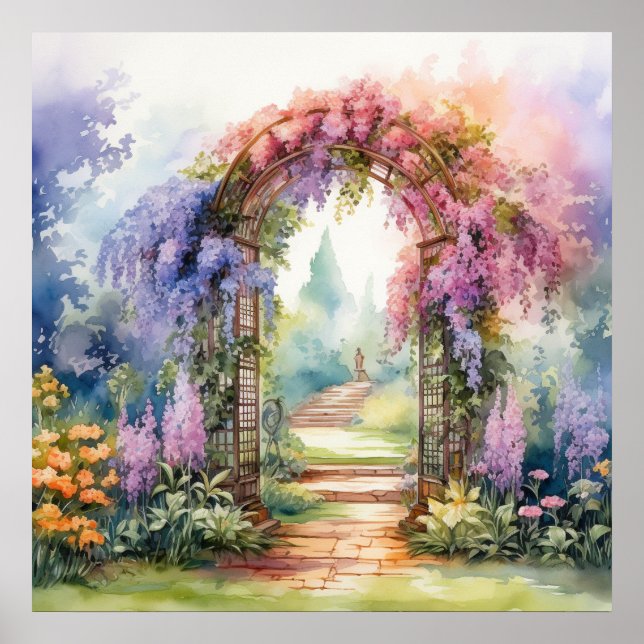 Poster Floral Arch Landscape (Frente)