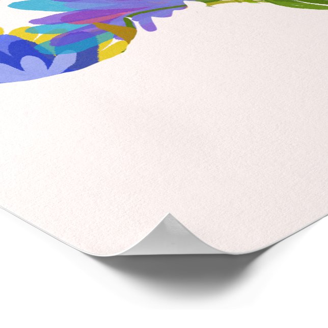 Poster Floral Brain Design (Borda)