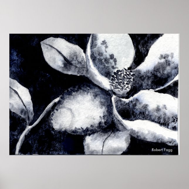 poster Floral "Branca de Flor" (Frente)