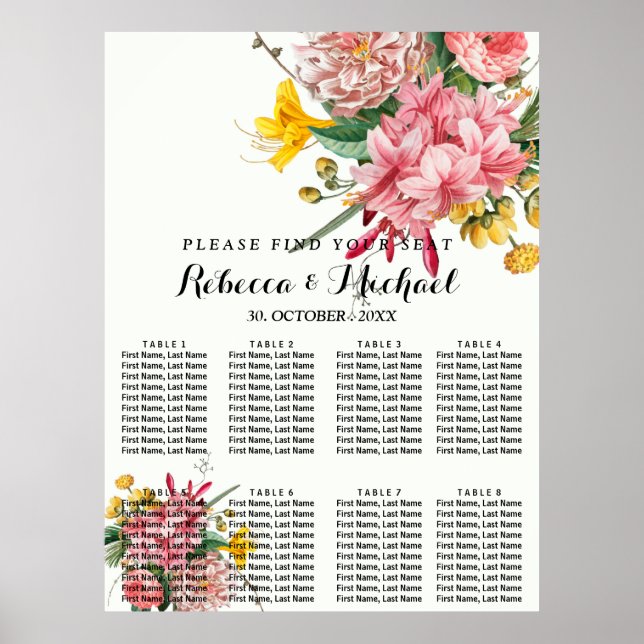 Poster floral de colheita russa (Frente)