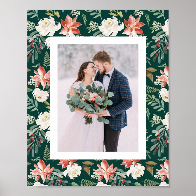 Poster Floral de Inverno | Feriado (Frente)