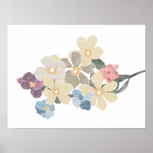 Poster Floral Desenhado Mão (Frente)