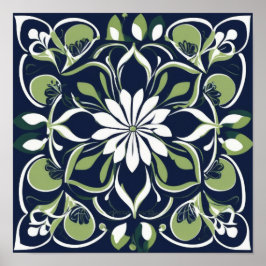 Poster Floral - Druck, Hochwertiges Poster-Papier (Matt)