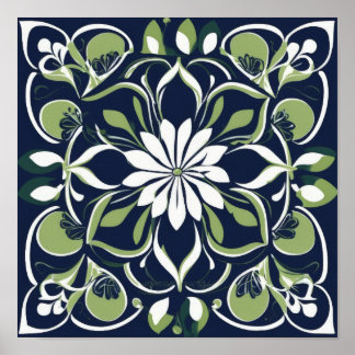 Poster Floral - Druck, Hochwertiges Poster-Papier (Matt)