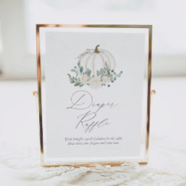 Poster Floral Greenerescente Fralda de Abóbora Raffle