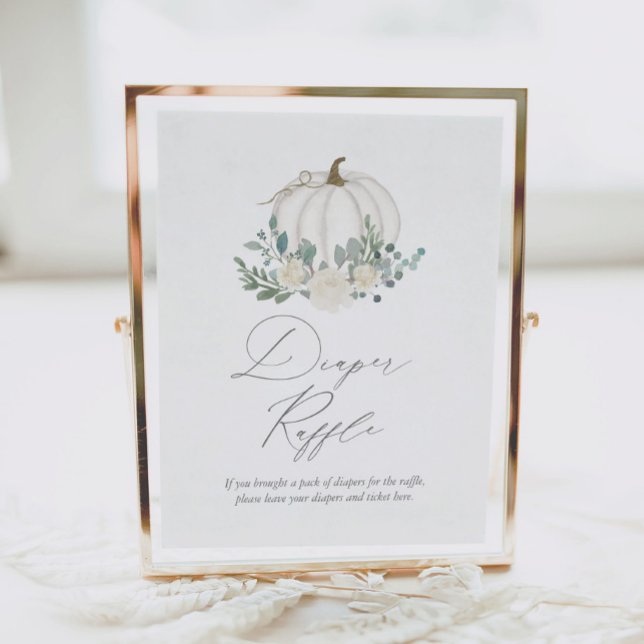 Poster Floral Greenerescente Fralda de Abóbora Raffle (Criador carregado)