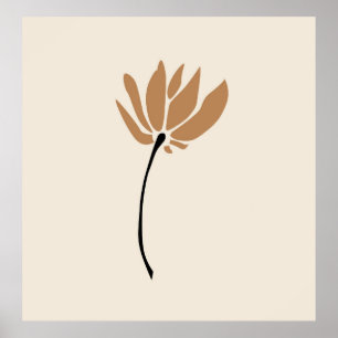 Poster Floral maravilhoso e groovy