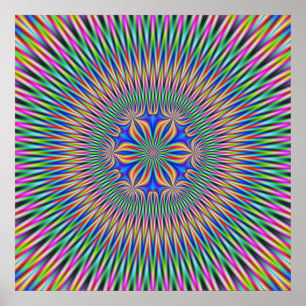 Poster Floral Motif em Cor