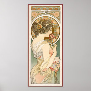 Poster Floral. Mucha