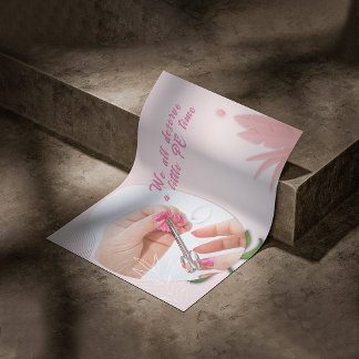 Poster Floral Nail Spa Design