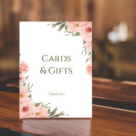 Poster Floral Personalizável de Pêssego de Aquarel