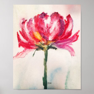 Poster Floral Premium Canvas 8x10