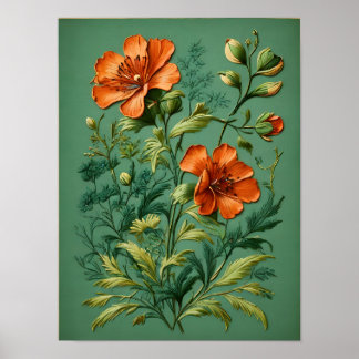 Poster Floral Symphony Harmony