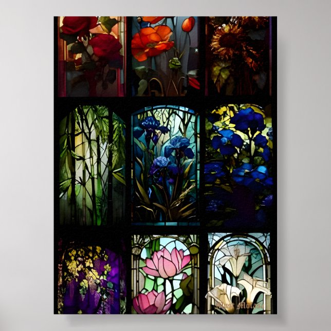 Poster Floral Tapeçaria (Frente)