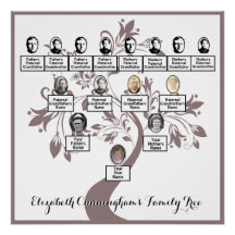 Floral Tree Plum Silhouette Family Tree Photos