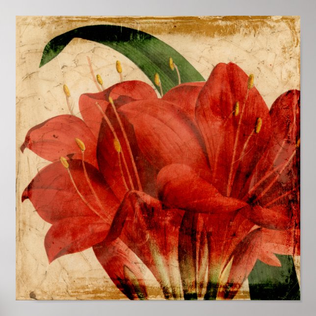 Póster Floral VIII vibrante (Frente)