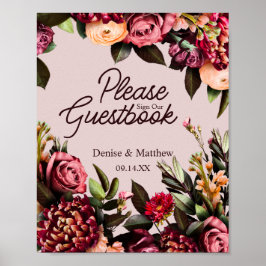 Poster Floral Wedding