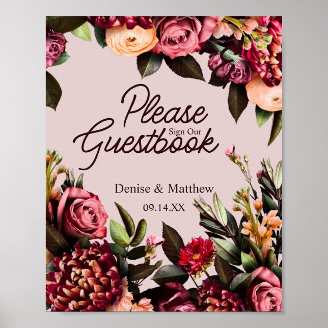 Poster Floral Wedding (Frente)