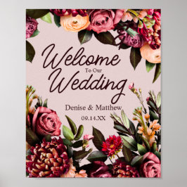 Poster Floral Wedding
