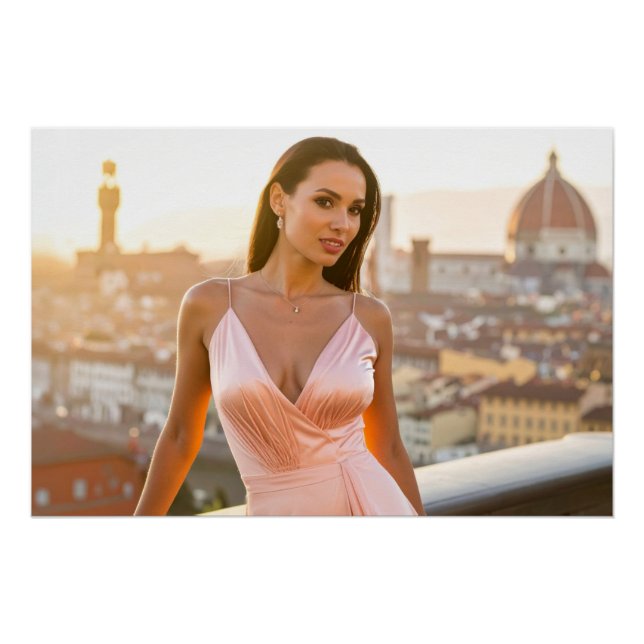 PÓSTER FLORENÇA - FIRENZE  -  AMOR DA ITÁLIA (Frente)