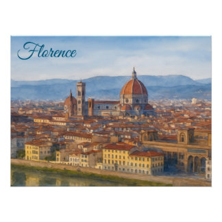 Póster Florença, Itália