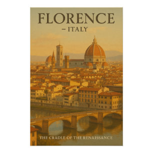 Póster Florença — O Berço do Renascimento