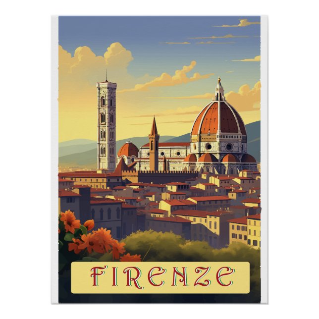 Póster Florence heart of Tuscany (Frente)