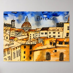 Poster Florence Itália