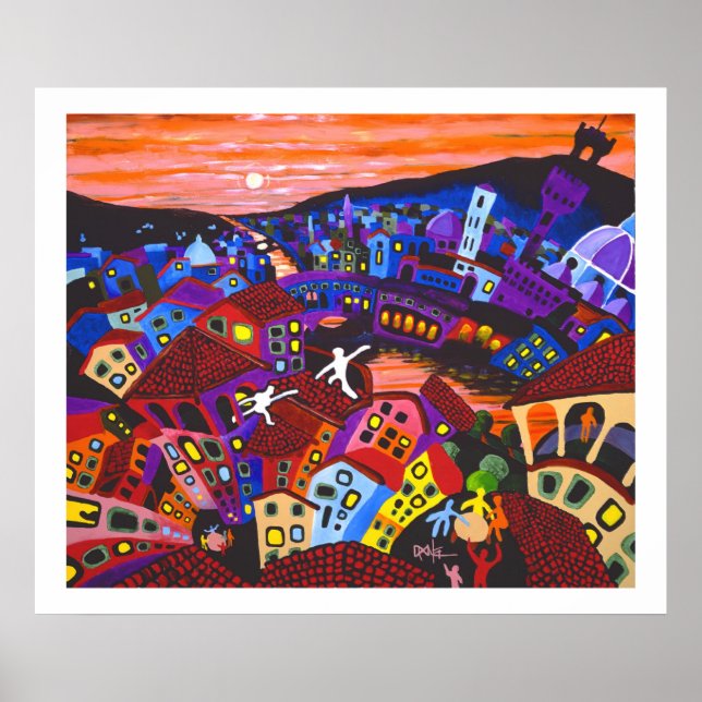 Póster Florence Rooftops (Frente)