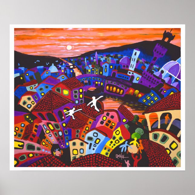 Poster Florence Rooftops (Frente)